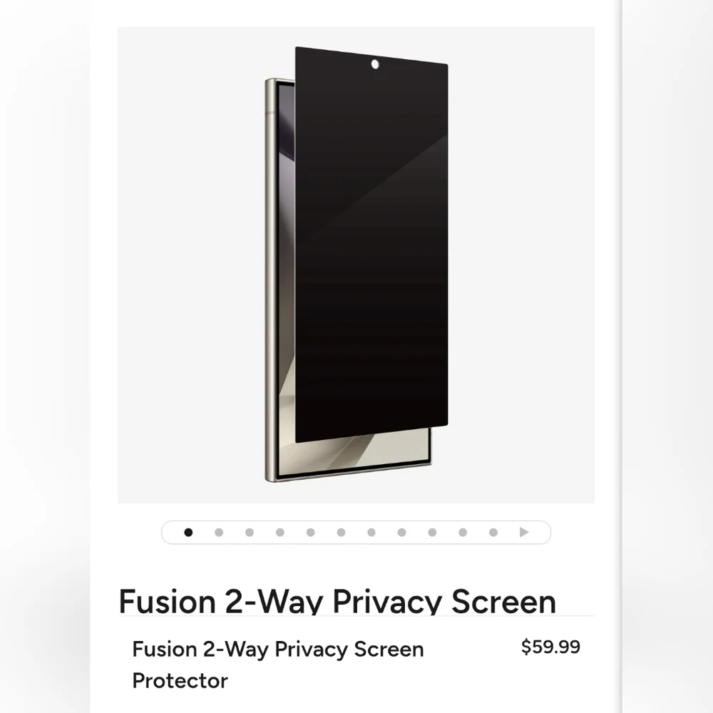 TWO ZAGG Fusion Privacy Screen Protector For Samsung 24 Ultra Phone